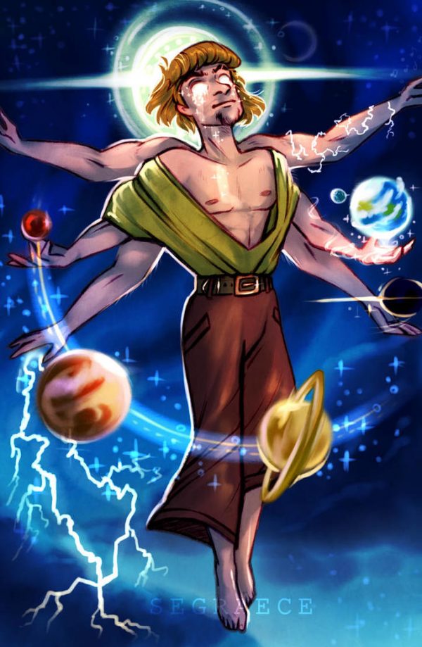 Shaggy de scooby Doo estil le personnage le plus puissant de l'univers
